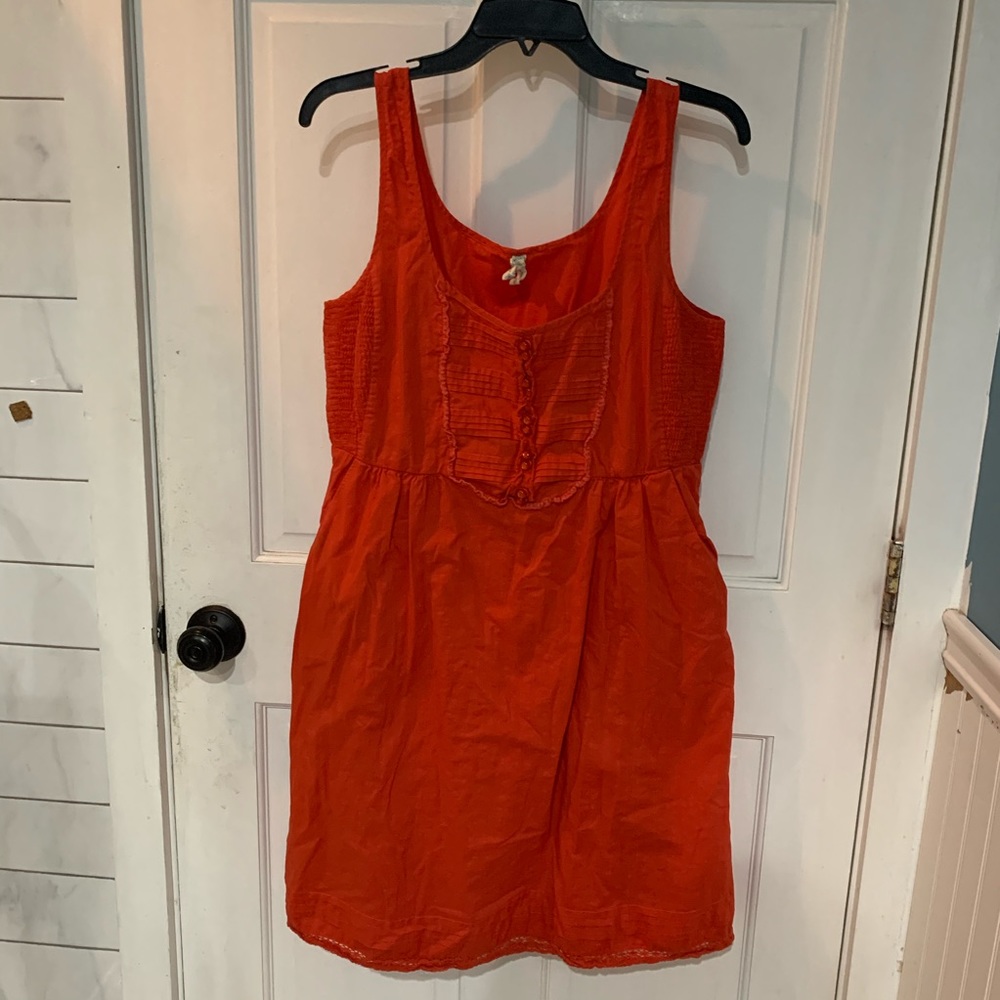 Maeve by Anthropologie orange short dress